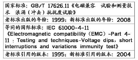 電壓暫降、短時中斷和電壓變化抗擾度試驗