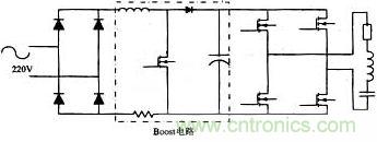 具有APFC的感應(yīng)加熱電源主電路結(jié)構(gòu)圖