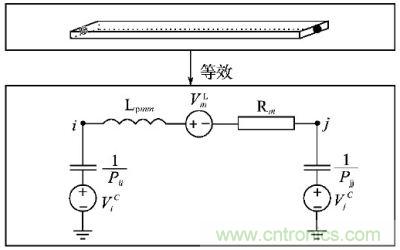 任意兩節(jié)點間的等效電路模型