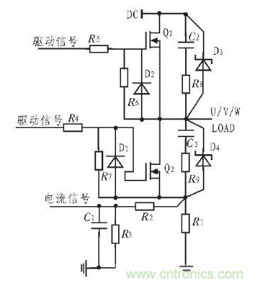 圖1:功率管的保護(hù)電路