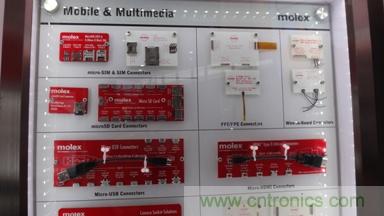 Molex MicroSIM、MicroSD、MicroUSB和MicroHDMI連接器