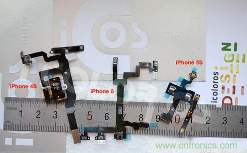 之前曝光的蘋果iPhone5S組件圖