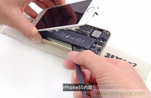 土豪金iPhone 5S拆解：內(nèi)部結(jié)構(gòu)升級(jí)，維修難度增加