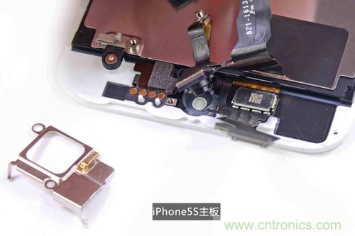 土豪金iPhone 5S拆解：內(nèi)部結(jié)構(gòu)升級(jí)，維修難度增加