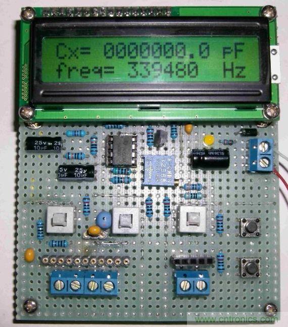 DIY集電容、電感和頻率為一體的測(cè)量?jī)x器