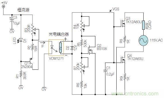 圖1：基于有源器件的線(xiàn)性區(qū)域進(jìn)行功率控制。