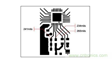 一個緊湊的PCB布局，寄生效應會對電路產(chǎn)生影響。