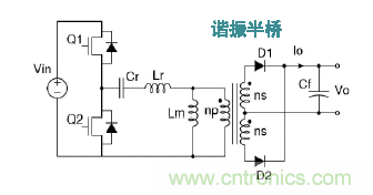 高壓DC-DC次級端LLC串聯(lián)諧振示意圖