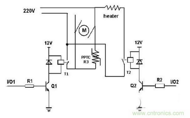 豆?jié){機應(yīng)用電路圖