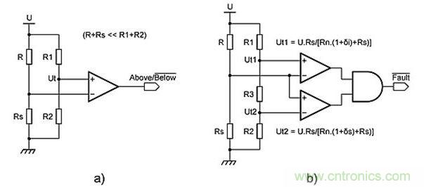 惠斯通電橋拓撲。