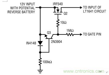 用于圖2和圖3的電池反向保護(hù)