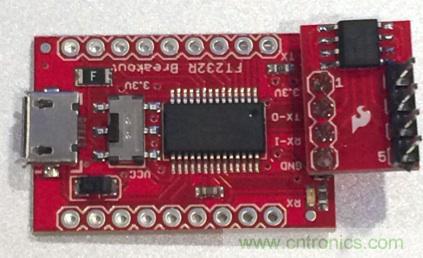  圖4：裝配好的隔離型USB-to-UART轉(zhuǎn)換器。