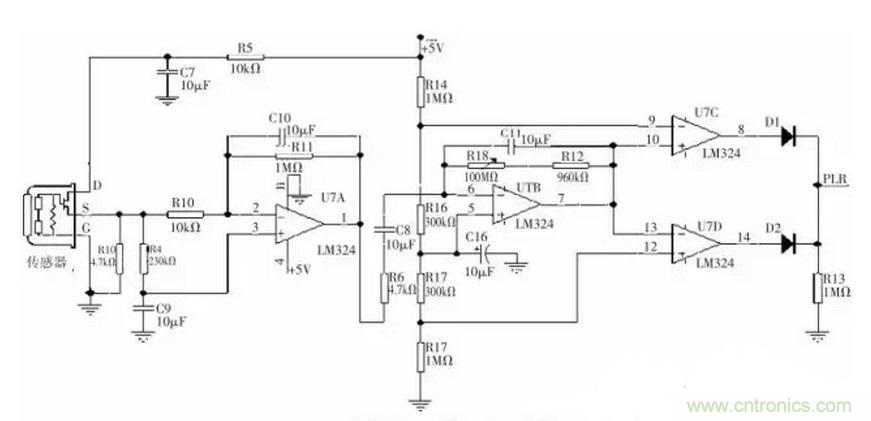 熱釋電紅外傳感器放大電路設(shè)計(jì)案例