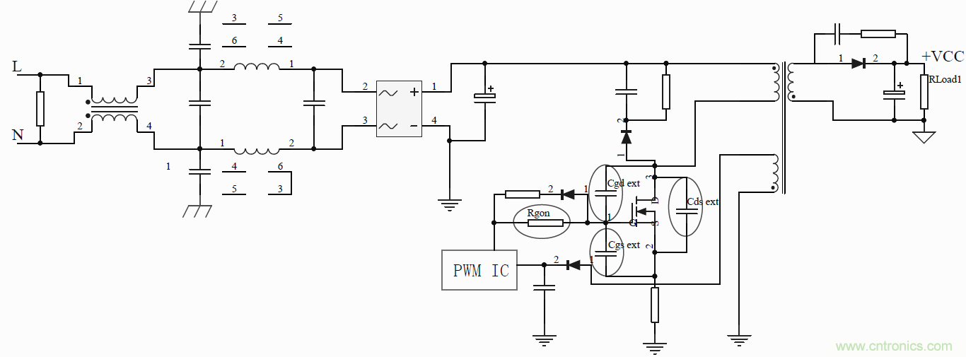 如何改善開關(guān)電源電路的EMI特性？