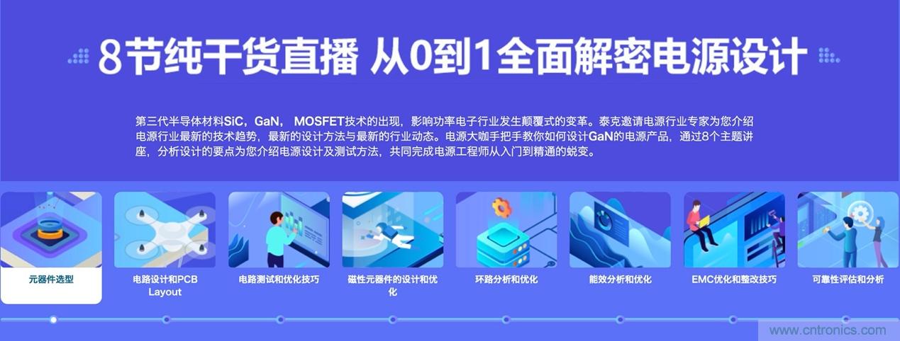 致工程師系列之三：高效GaN電源設計八部曲，泰克系列視頻課堂實操秘籍