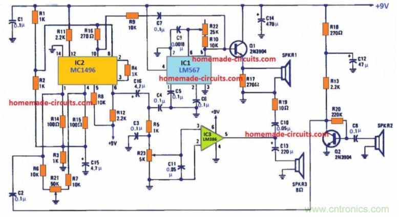 如何使用多普勒效應(yīng)的運動檢測器電路