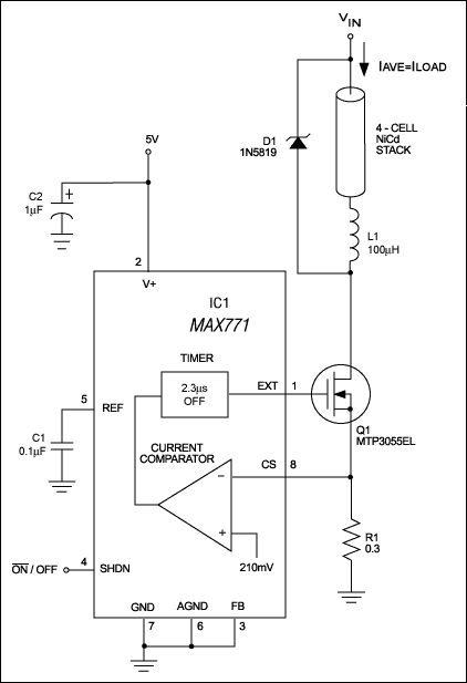 升壓DC－DC穩(wěn)壓器轉換為電流源進行電池充電