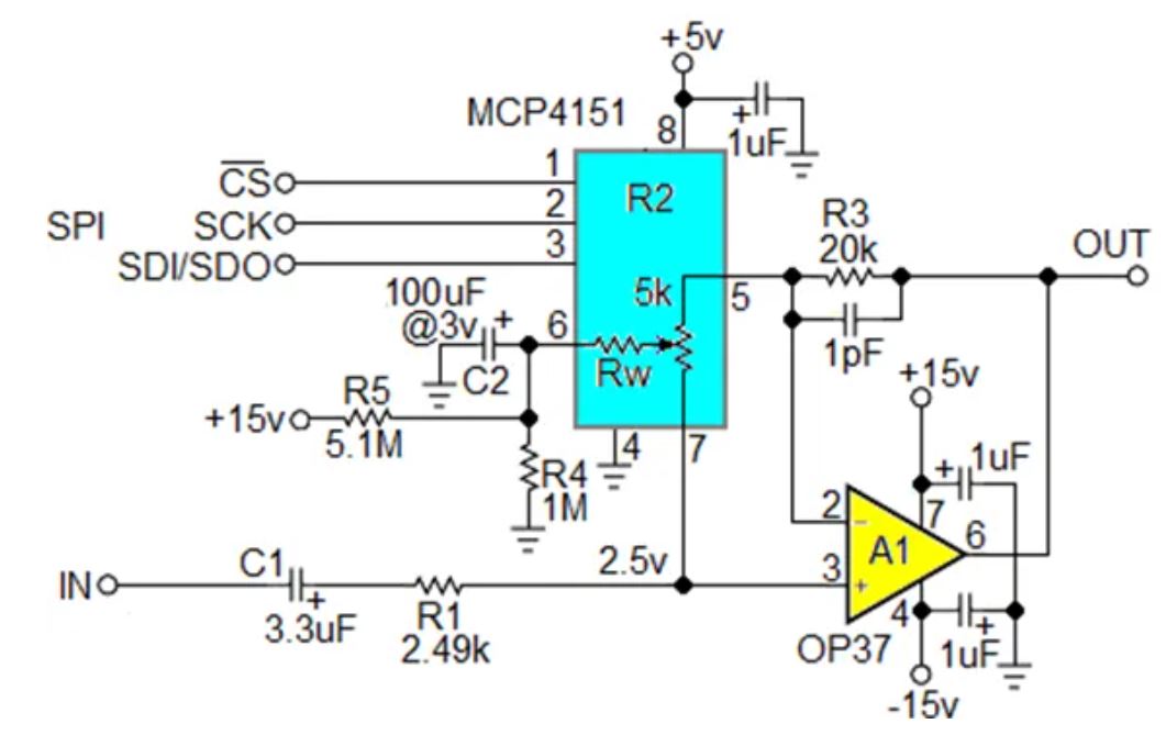 數(shù)字電位器能否代替電路中的機(jī)械電位器？