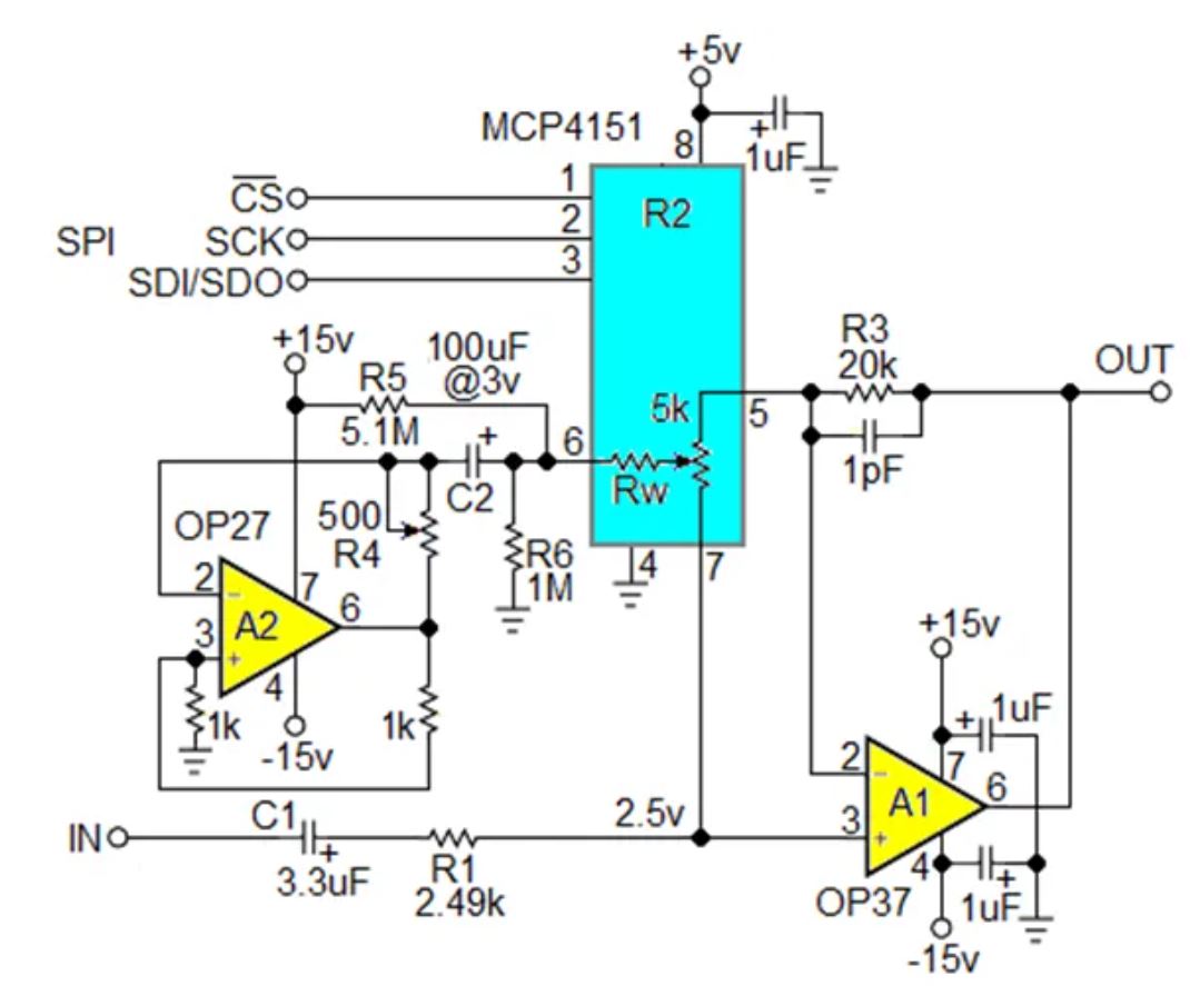 數(shù)字電位器能否代替電路中的機(jī)械電位器？